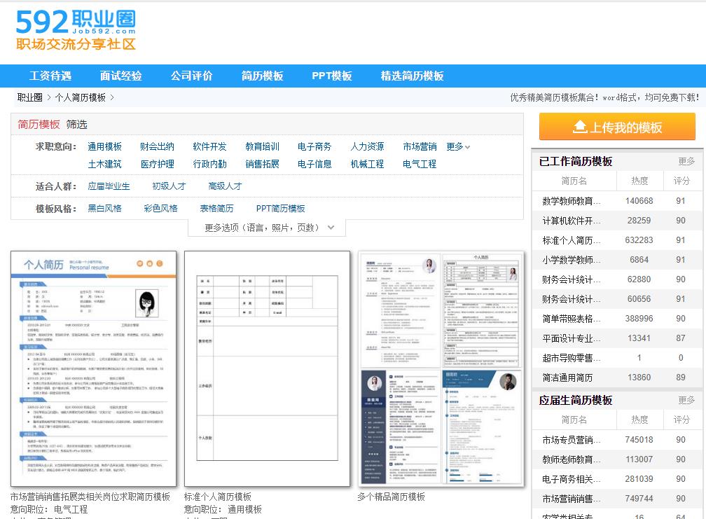 优秀个人简历模板
